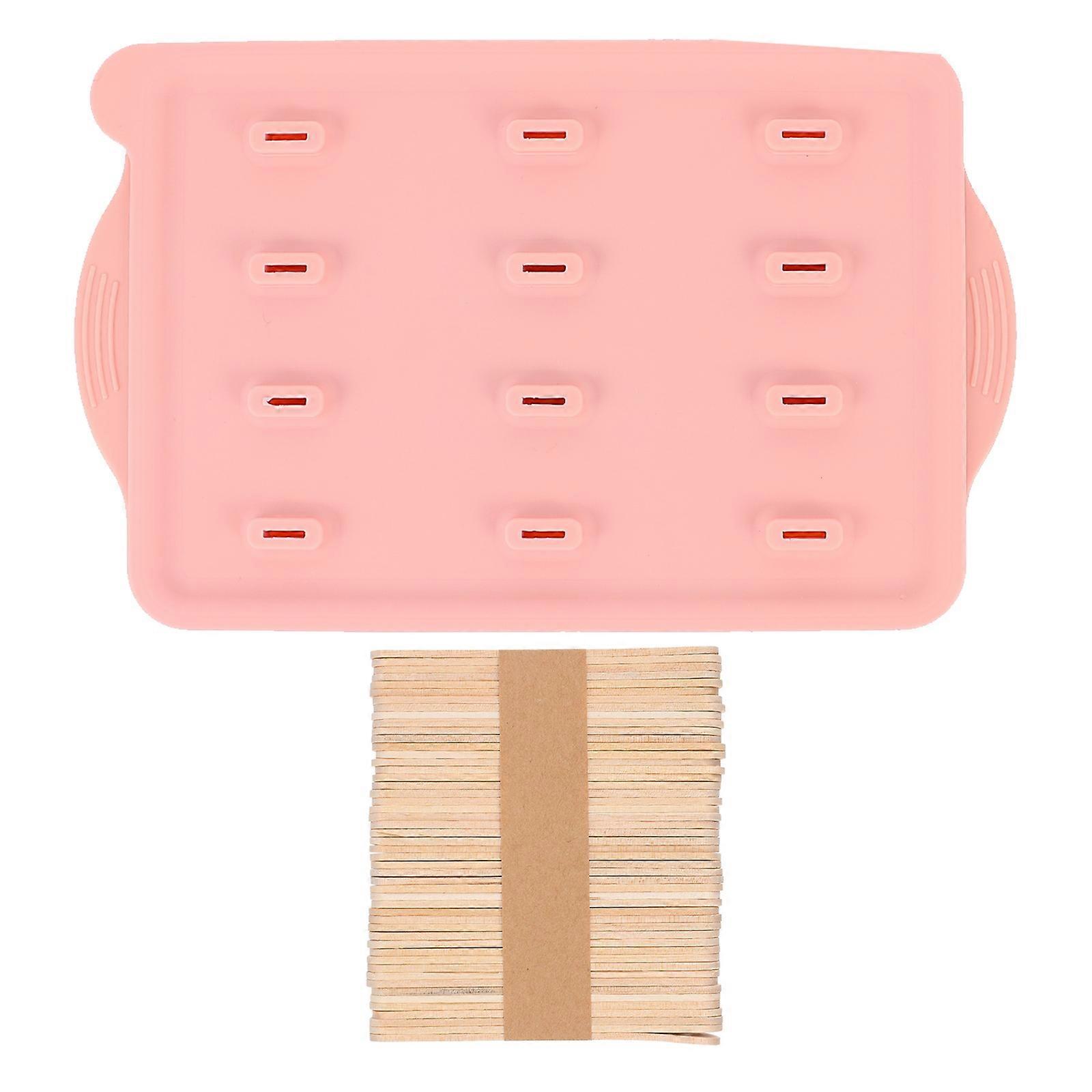 Ice Cream Making Mold Silicone Ice Cream Making Tool with 12 Grids for Kitchen