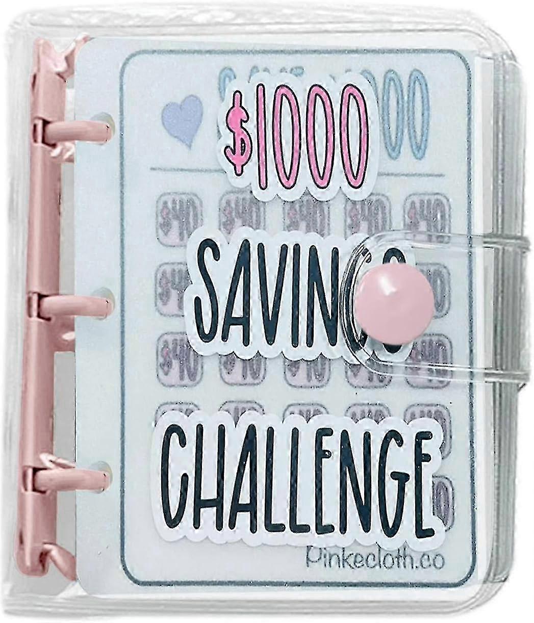 Budget Binder for 1000 Challenge with Savings Envelopes and Book