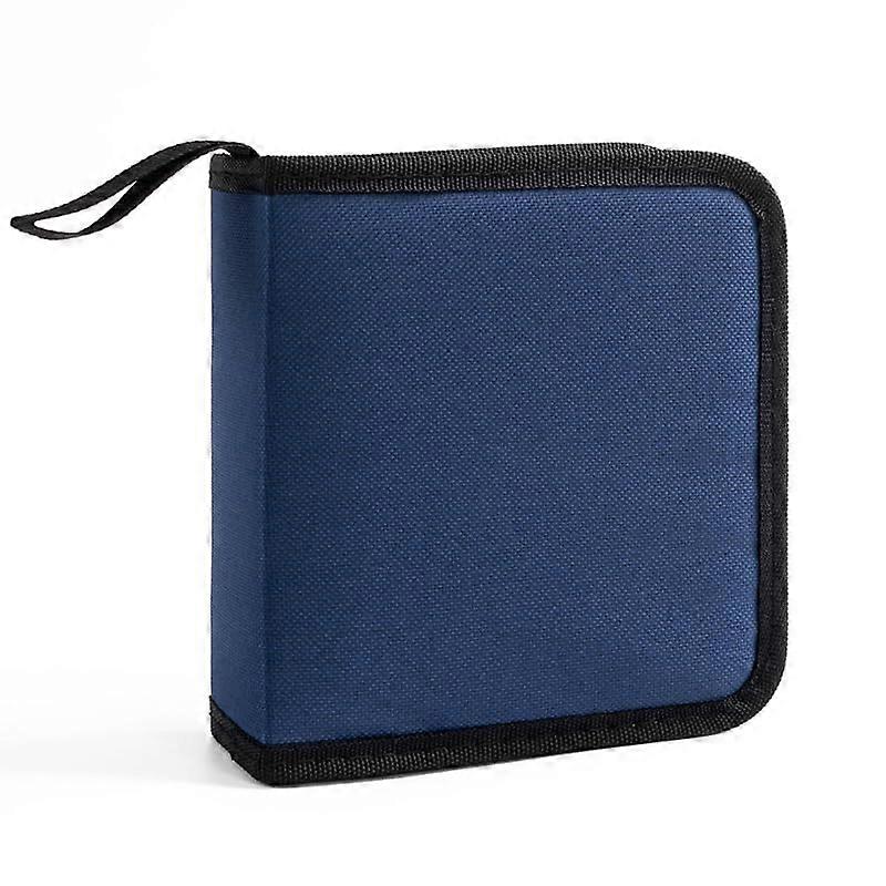 CD DVD Storage Case 40Disc Large Capacity Wallet with ScratchResistant Sleeves and Zipper for Car Travel