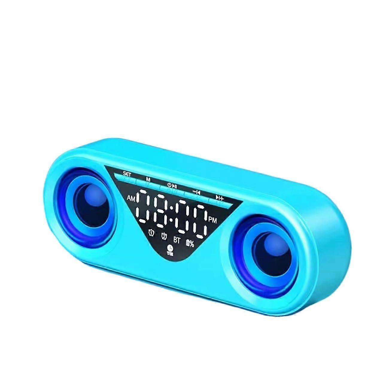 Mini Audio Intelligent Speaker, Compact Subwoofer, Electronic Alarm Clock, Model D, Desktop Speaker