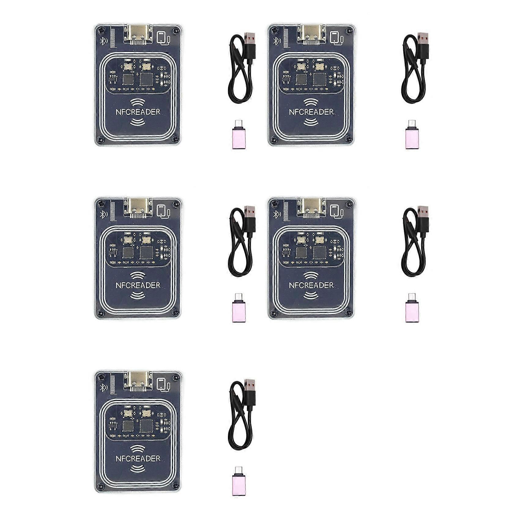 5X PCR532 NFC RFID Bluetooth Wireless Module IC Card Reader Writer RFID Emulator Minicopy with Type-C Interface