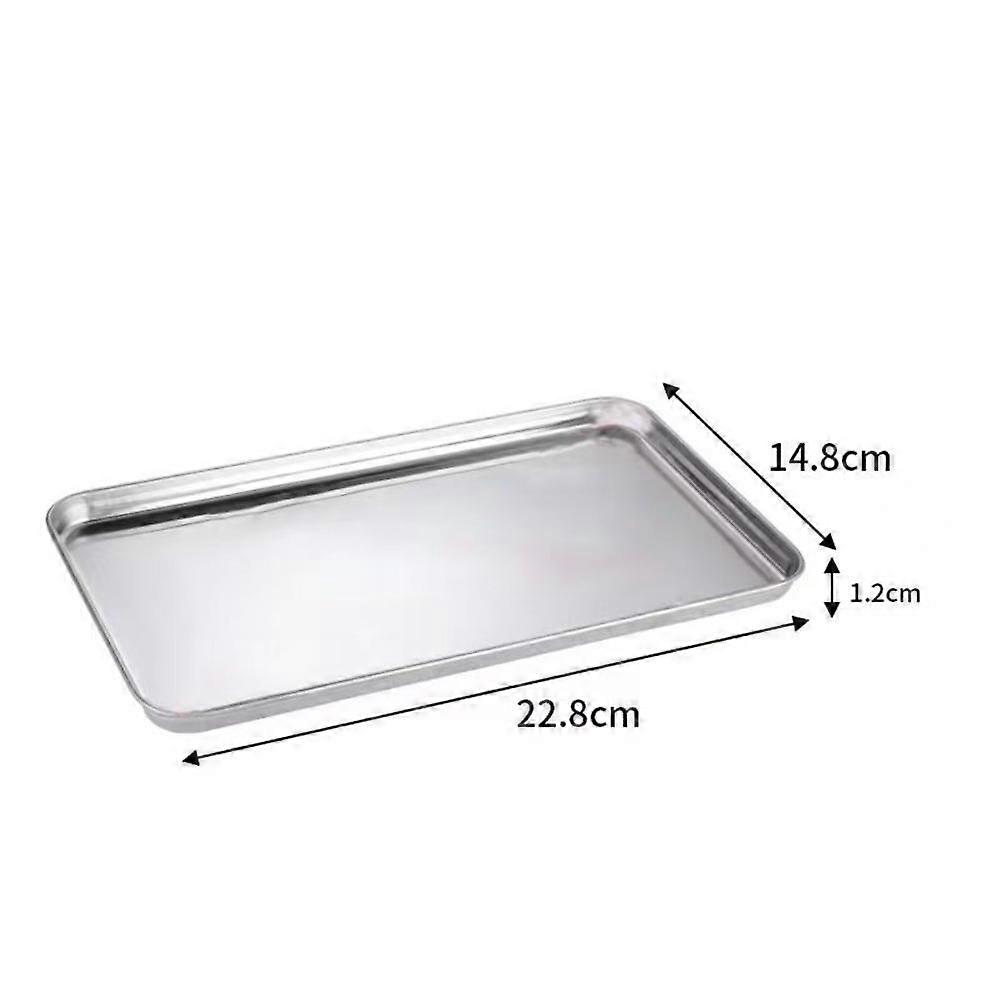 Rectangular Metal Food Serving Plate Rust Resistant Buffet Presentation Tray  Restaurant