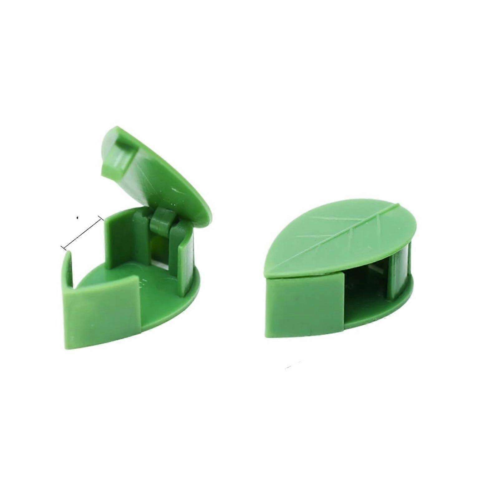 20PCS Green Leaf SelfAdhesive Plant Support Clips for Vines with Reusable Invisible Wall Fixing
