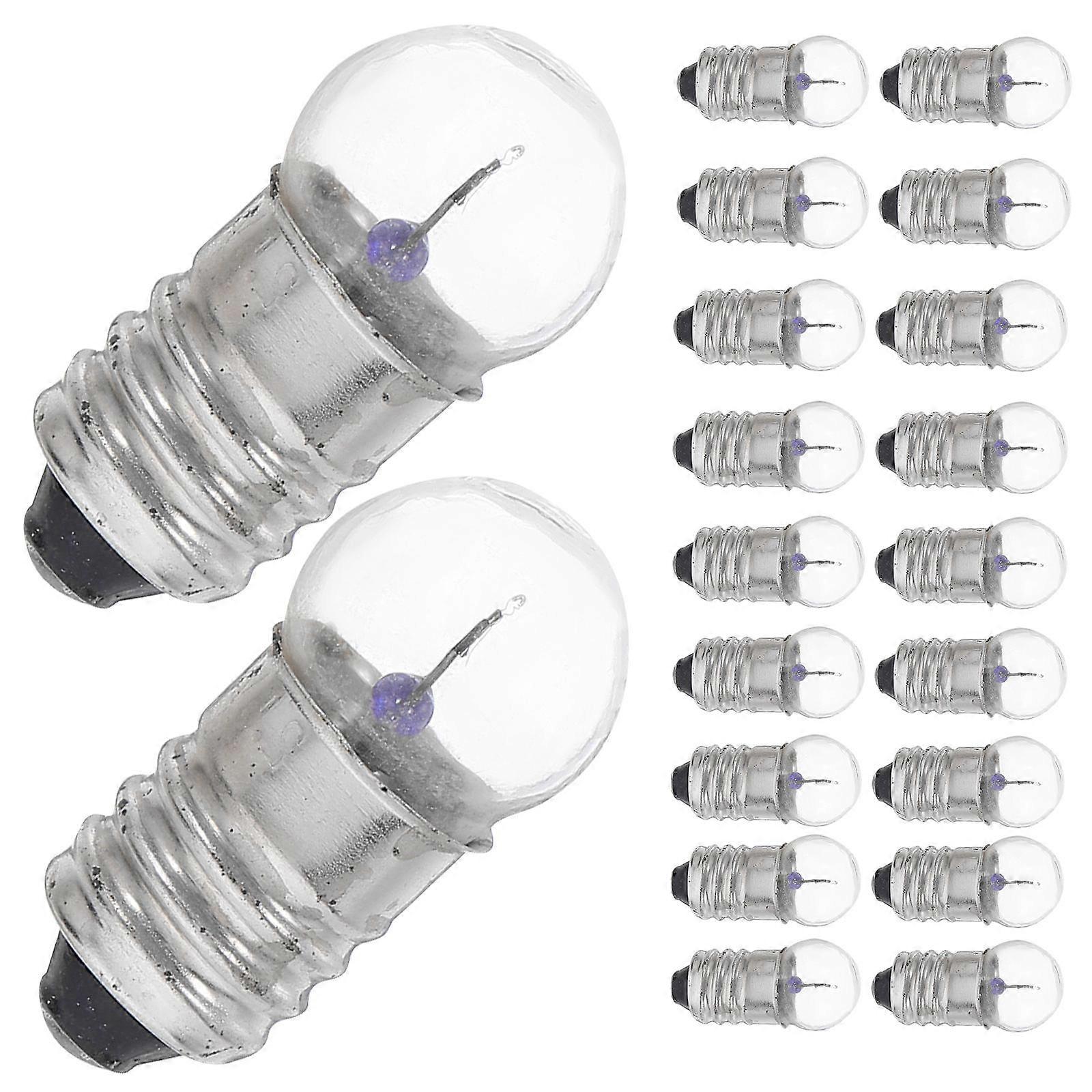 Handheld Flashlight Bulbs for Night Light Use with Screw Base 20Pcs