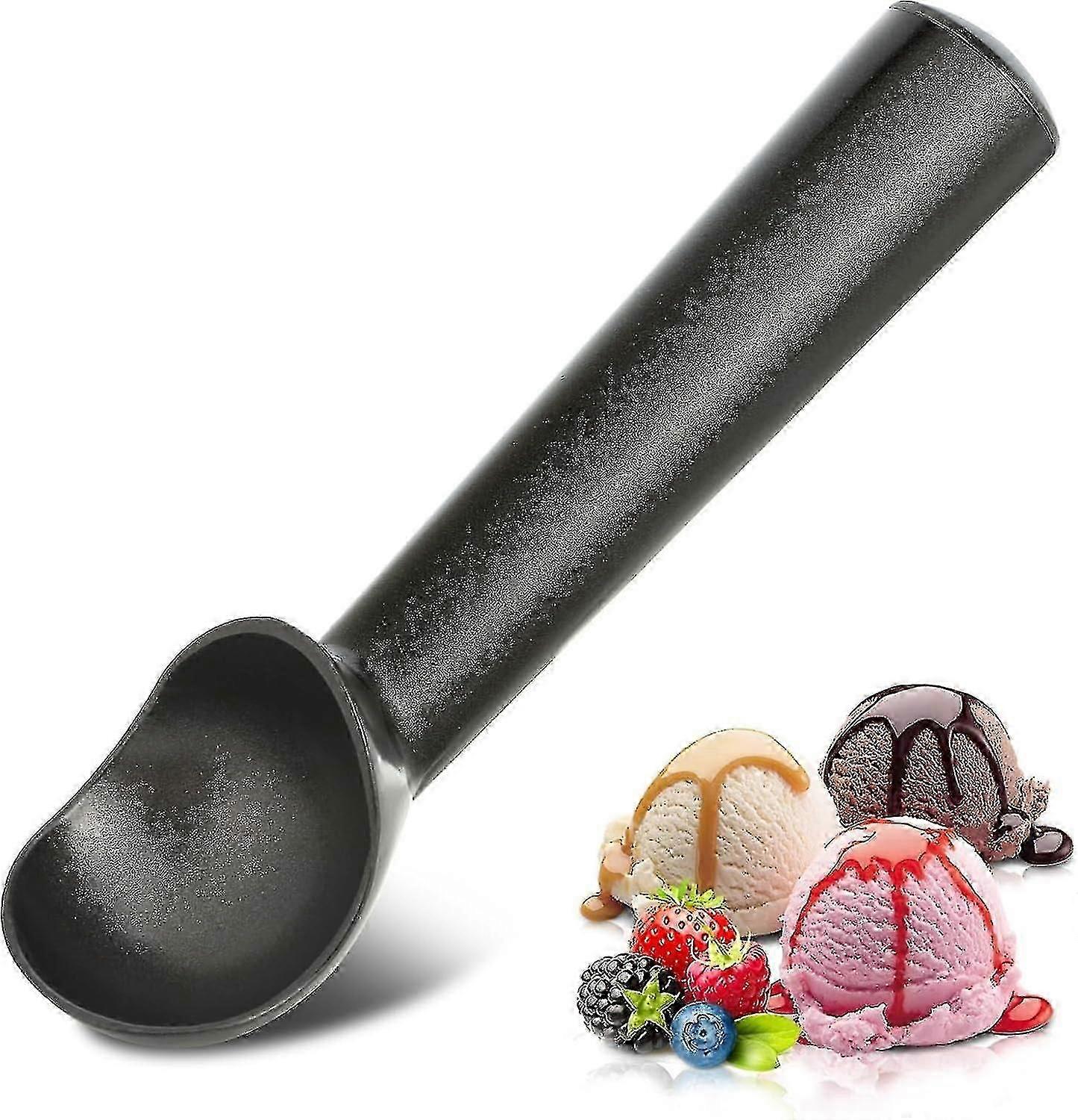 sorvete scoop, ouro alumínio sorvete scooper, 7 polegadas one-piece design nonstick cookie spoon.