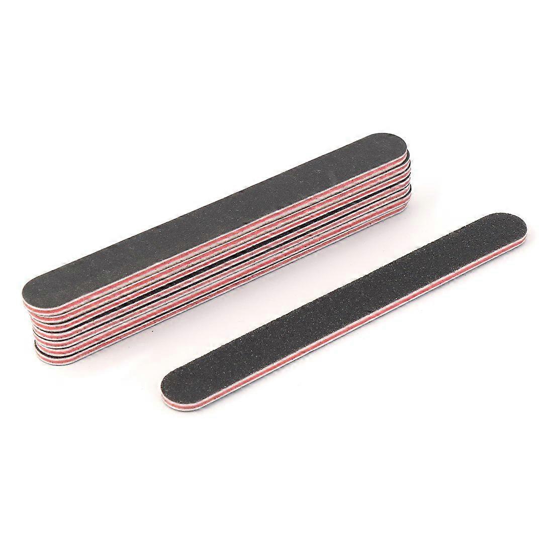 Professional Nail Buffer Block Set for Smooth Nail Surface and Natural Shine, 8 Pcs Black