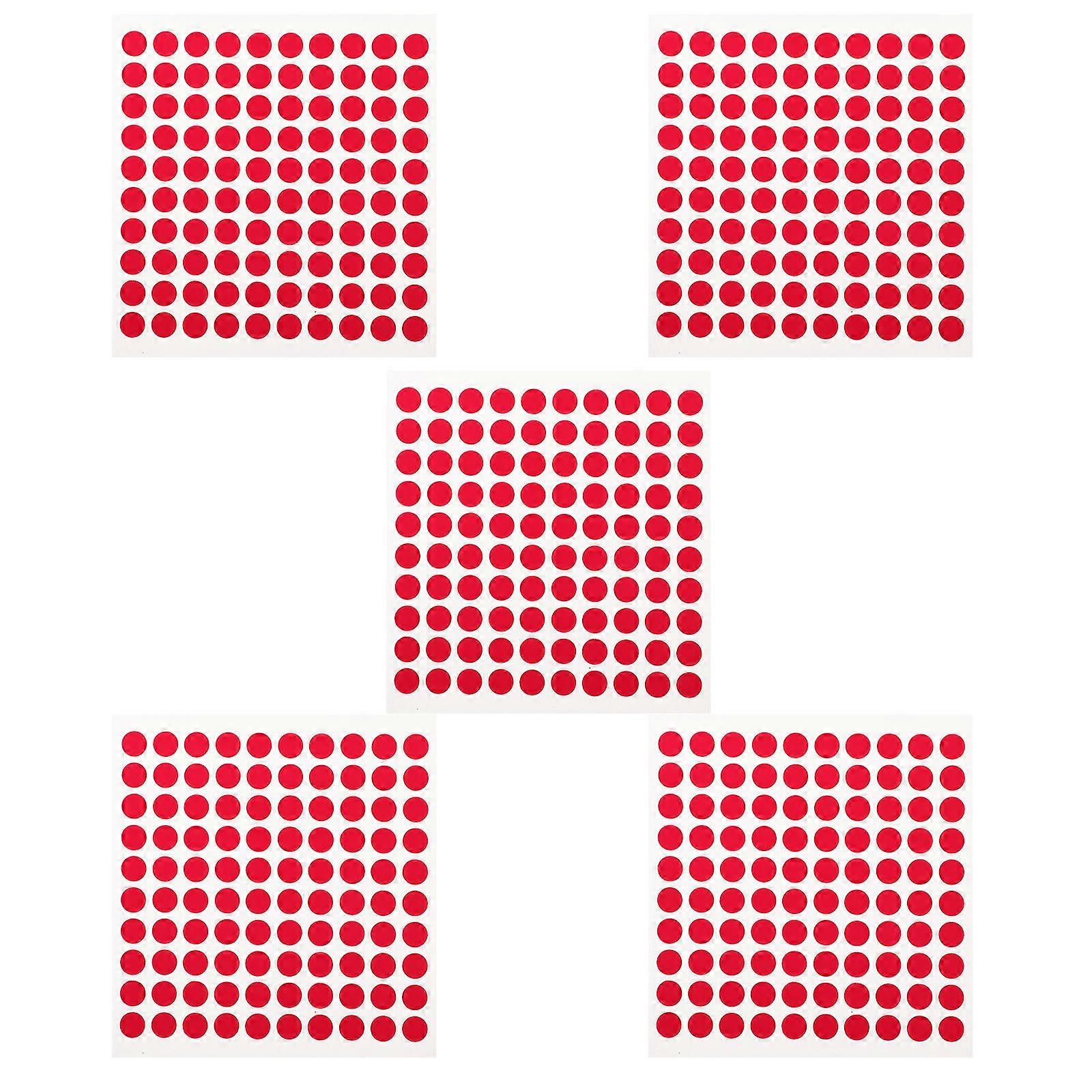 Nail Display Holder Tape Red for Manicure Display 5Sets Double-Sided