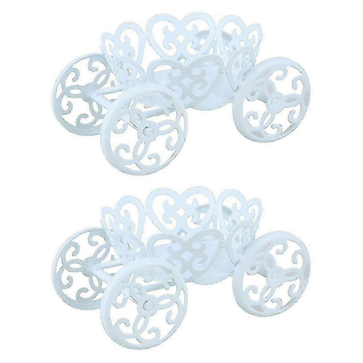 26-27 2-pack Single Princess Carriage Cupcake Stand Holder Display
