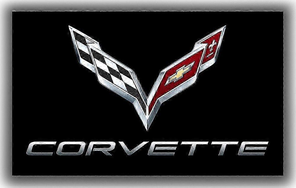 Chevrolet Corvette Automotive Wall Decor Flag Shape 011