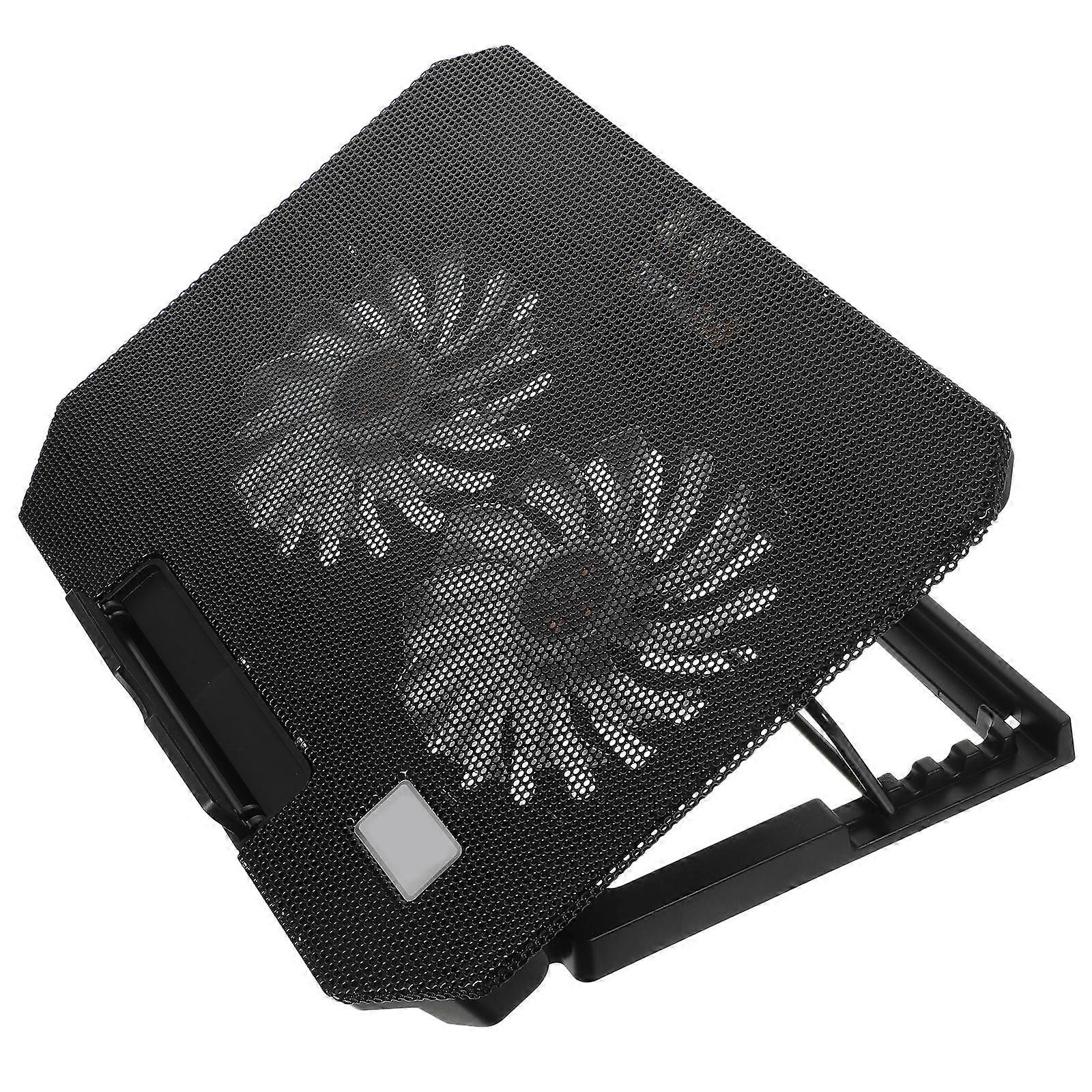 Laptop Cooling Stand with Fan for Comfortable and Efficient Use Black Plastic 1 Piece