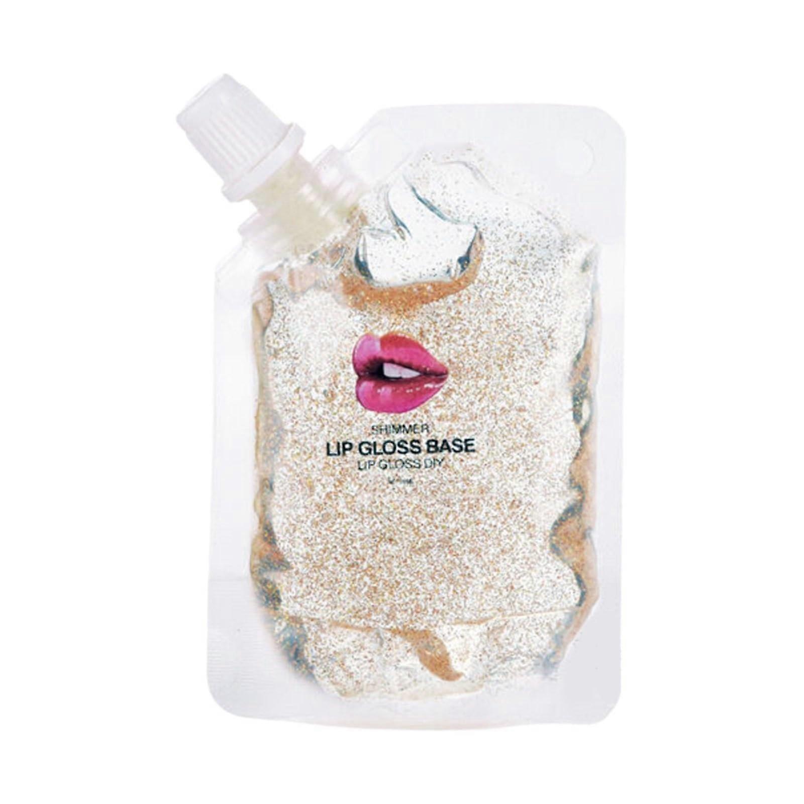 Gold Glitter Lip Gloss Base 20ml Moisturizing Gel for DIY Lip Gloss Making