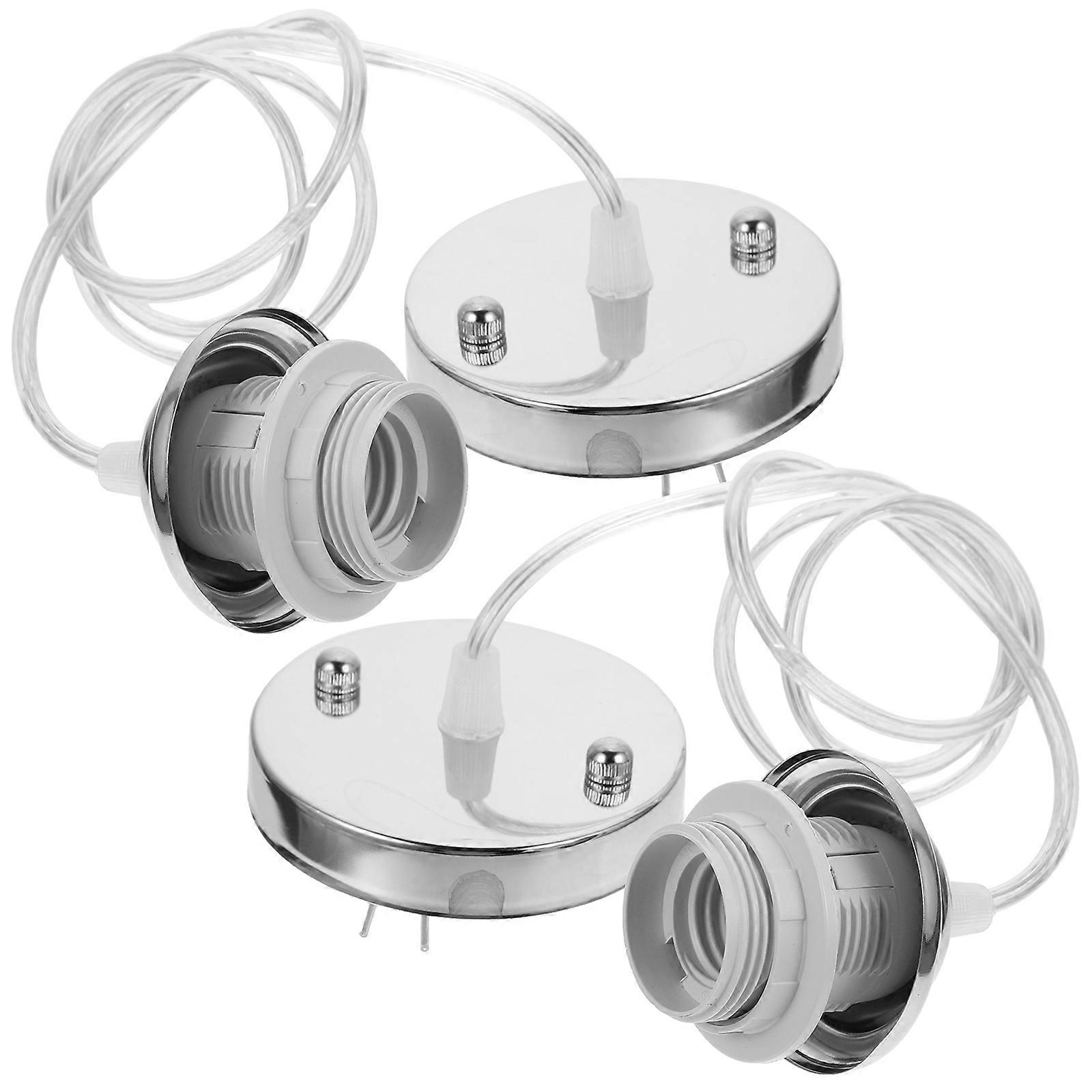 8Pcs Ceiling Canopy E27 Light Holder For Room Indoor Home Decoration Square Shape Energy Efficient Functionality