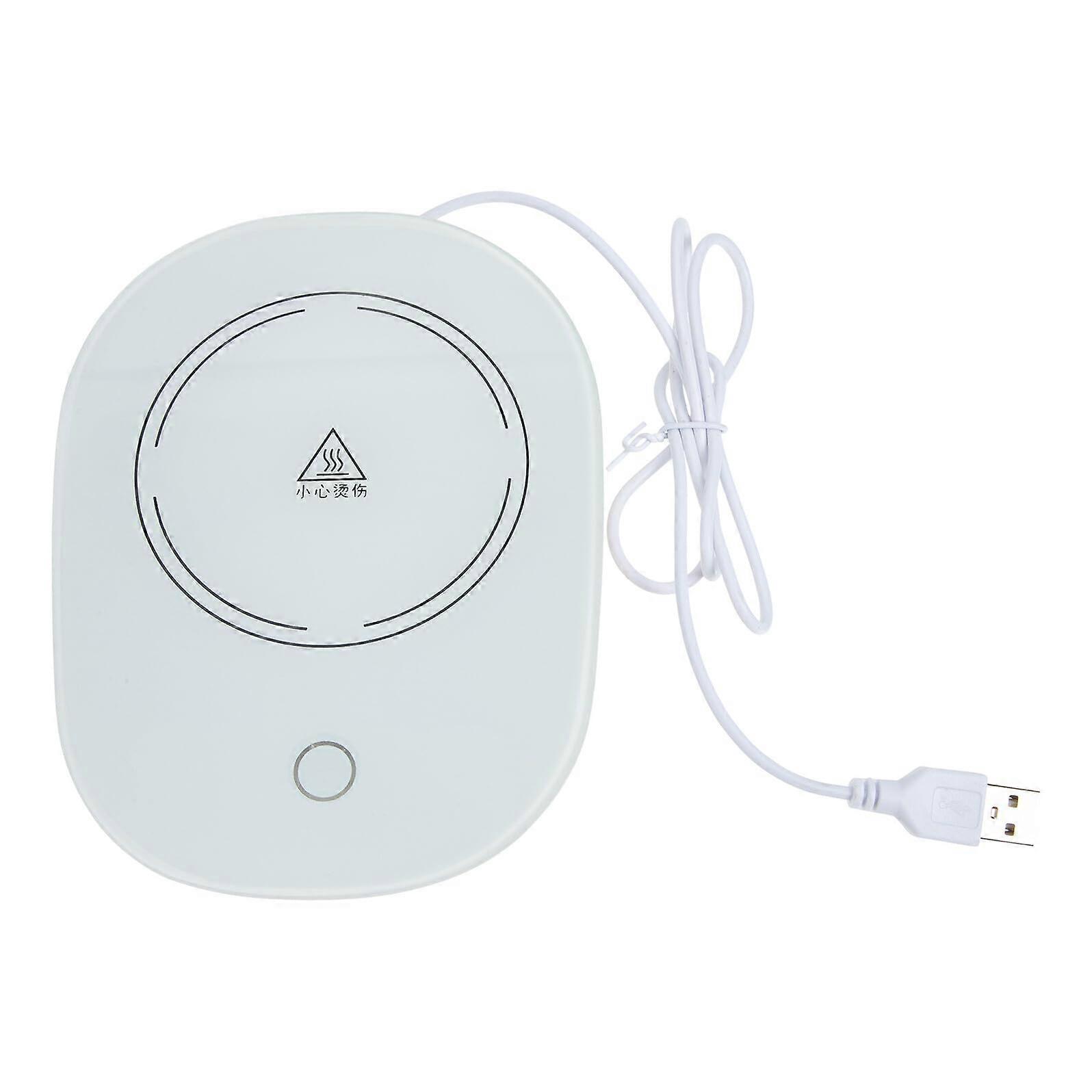 USB Mug Warmer with Even Heating, USB Powered Coffee Cup Heating Coaster for Office Home