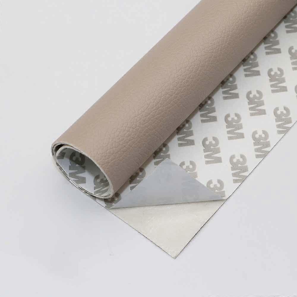 Leather  Patch for Couch Sofa Car Seats, SelfAdhesive Waterproof Vinyl Kit Light Gray 19x10