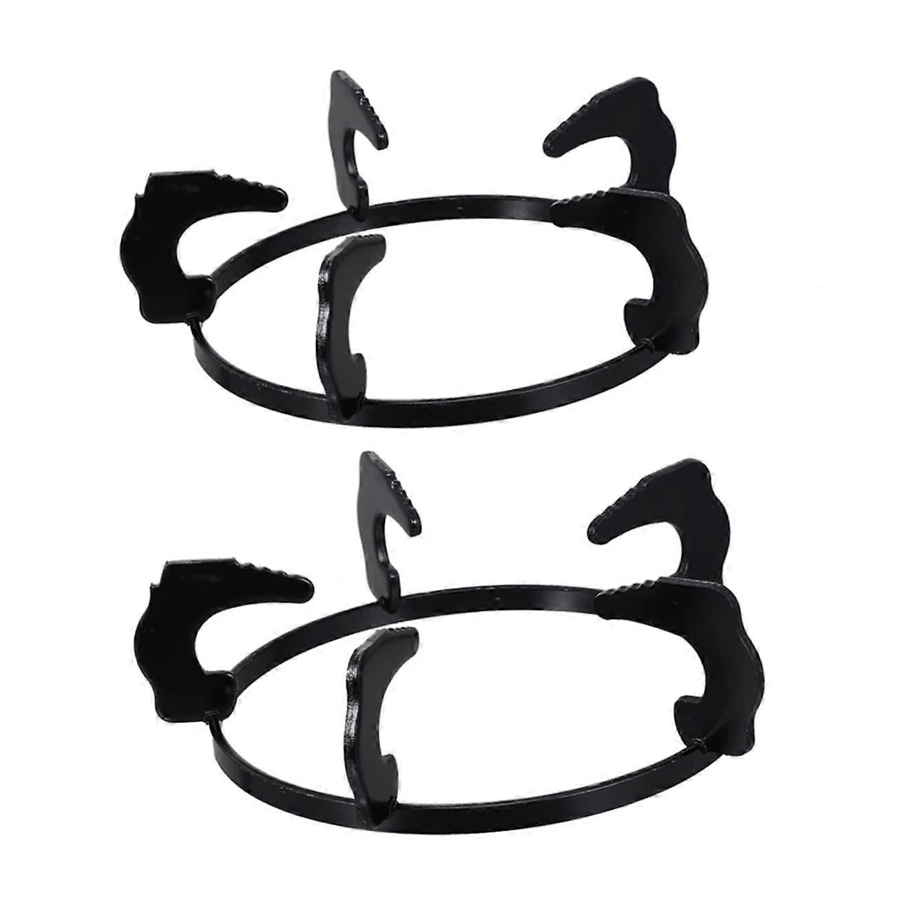 2pcs Universal Gas Stove Pan Support Rack, AntiSkid Round Burner Holder for Kitchen Cooking