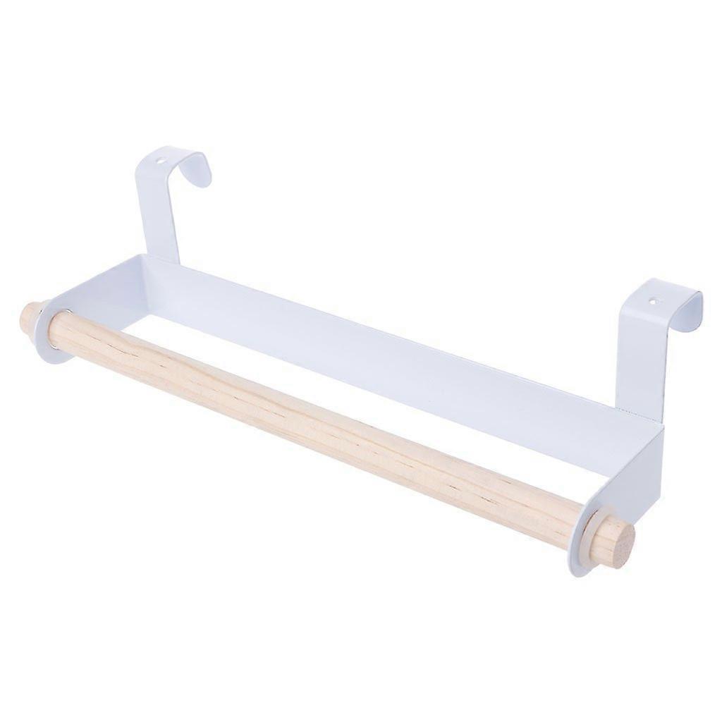 Kitchen Towel Holder Under Cabinet Paper Towel Rack RustResistant Iron MultiPurpose Hanging