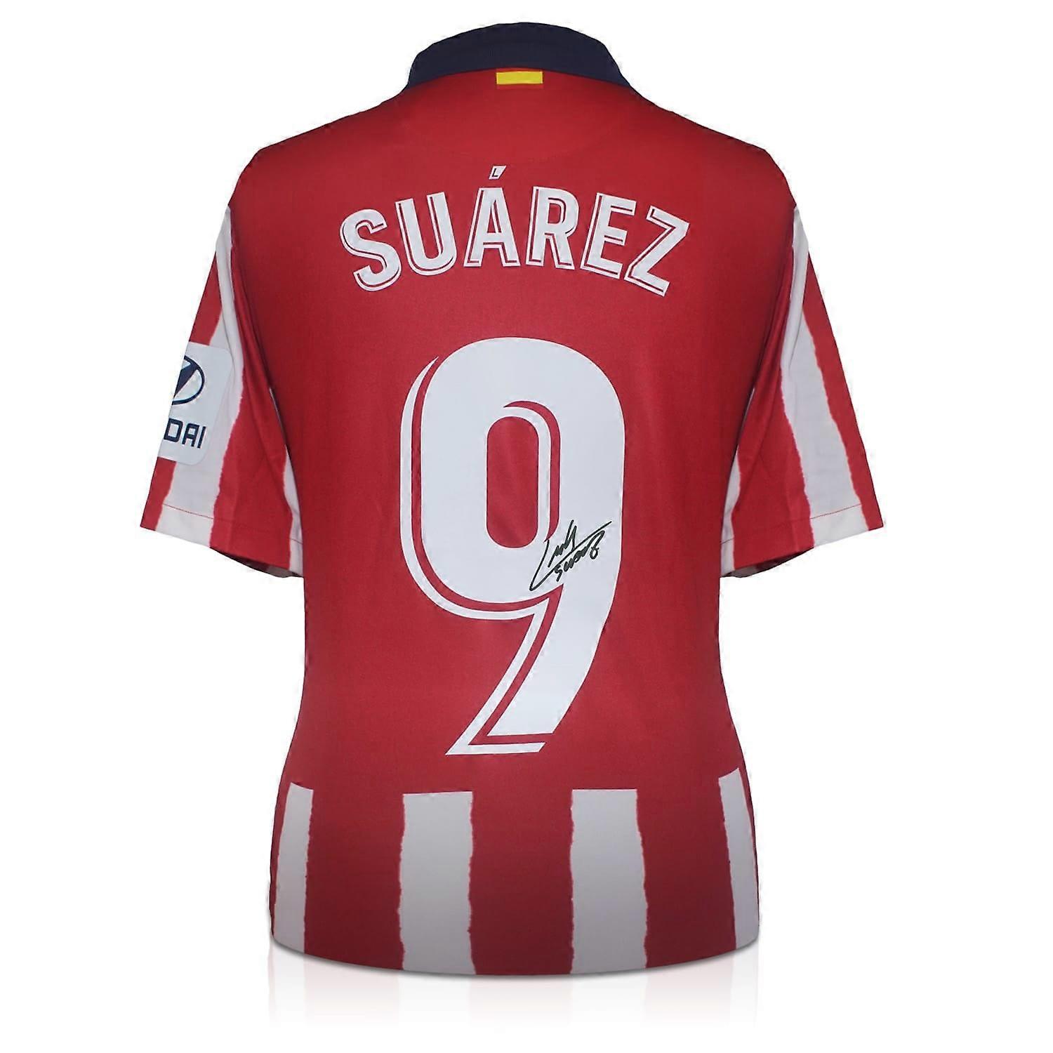 Luis Suarez Signed Atletico Madrid 2020-21 Football Shirt