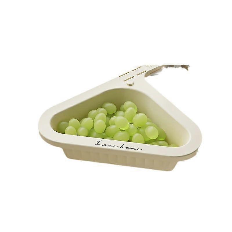 Swan Shape Kitchen Sink Strainer Basket with Triangular Design Prevents Clogging, White