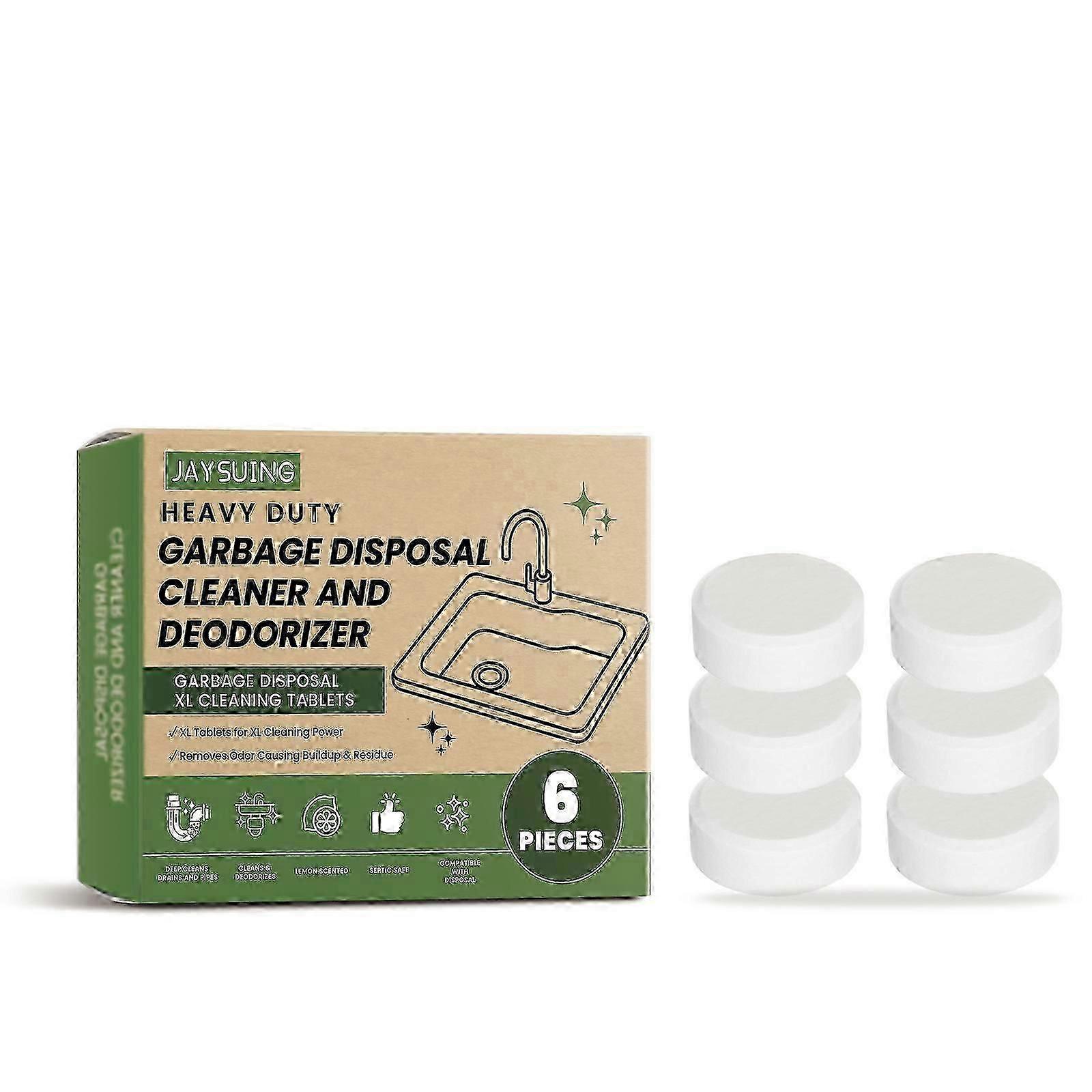 Garbage Disposal Cleaning Tablets - 6pcs for Easy Odor Removal & Kitchen Cleaning
