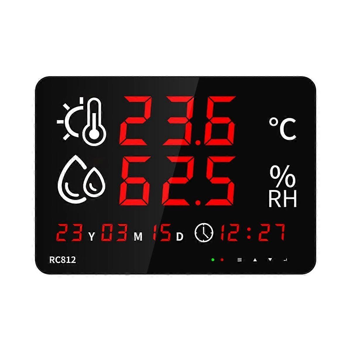 Digital Thermometer Multifunctional Home Office Electronic Temperature and Humidity Display Device LED Clock