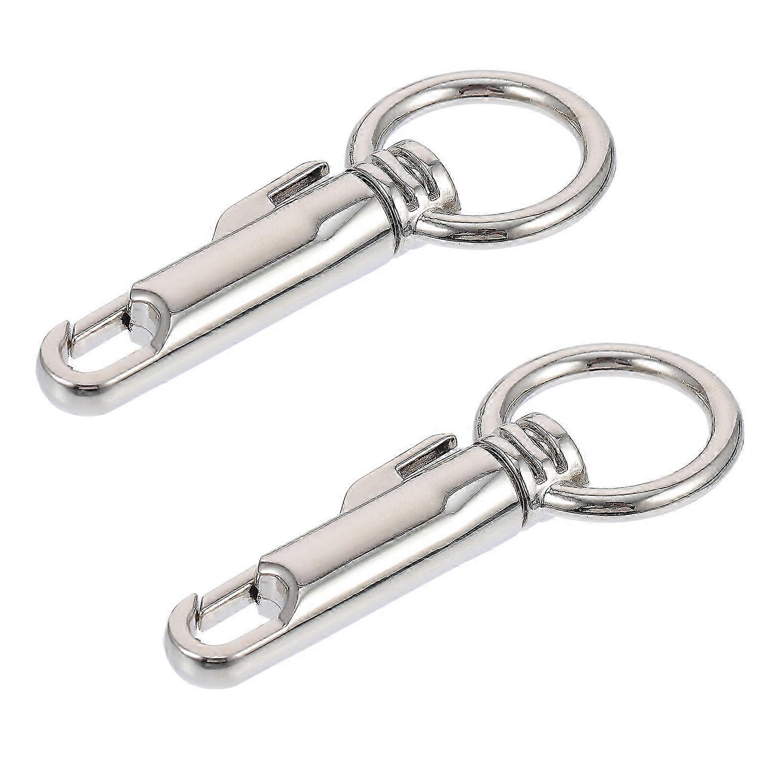 Key Chain Snap Hooks Claw Shape Handbag Parts Silver Replacement for Broken Hooks 2Pcs