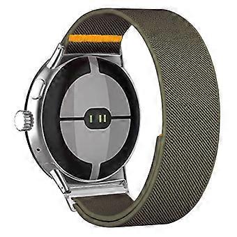 For Google Pixel Watch 3 45mm Nylon Watch Band Adjustable Elastic Replacement Strap
