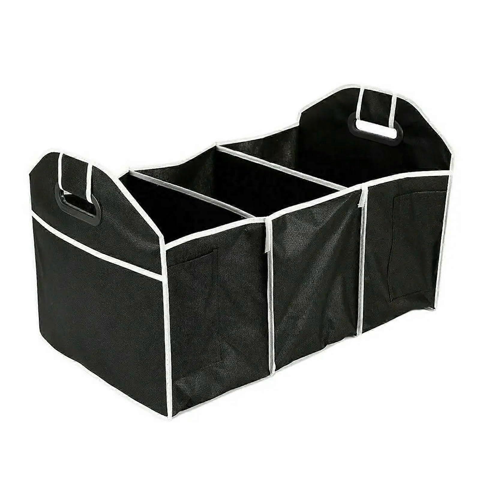 ExtraLarge Capacity Foldable Car Trunk Organizer with Multi Compartments for Versatile Storage