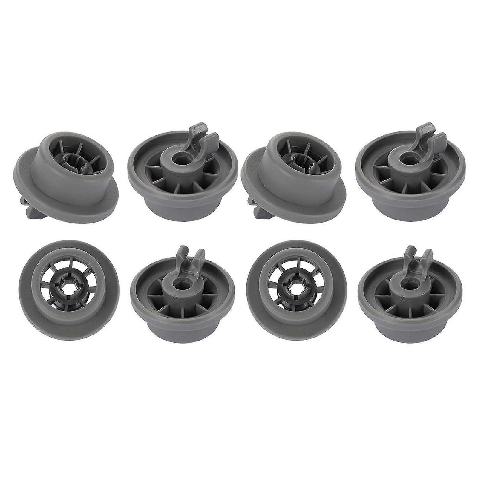 Dishwasher Replacement Wheels 8 Pack Universal Upper Rack Rollers Durable HeavyDuty Build