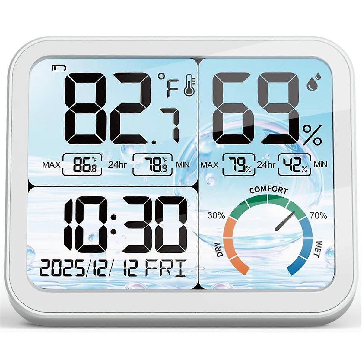 5.8" Large Display Indoor Thermometer Hygrometer