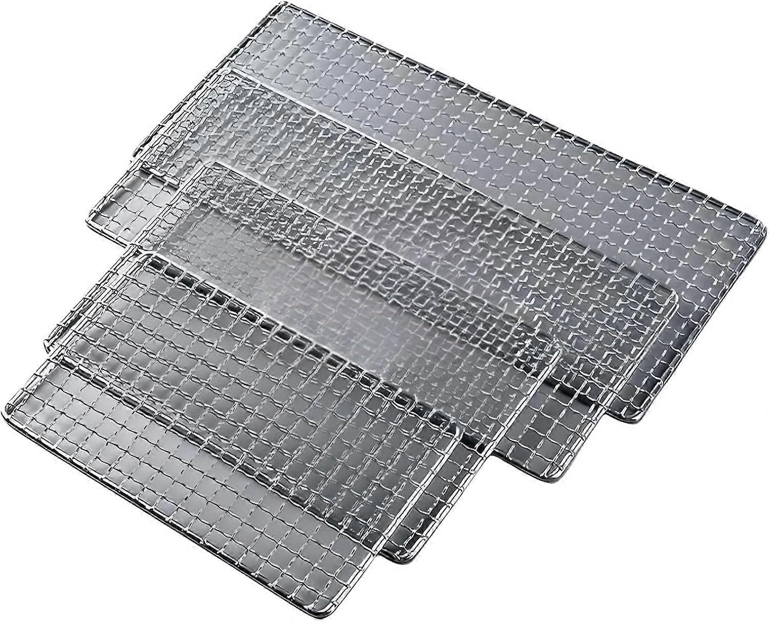 Rectangular Stainless Steel Grill Grate Replacement BBQ Mesh for Outdoor Cooking and Commercial Use