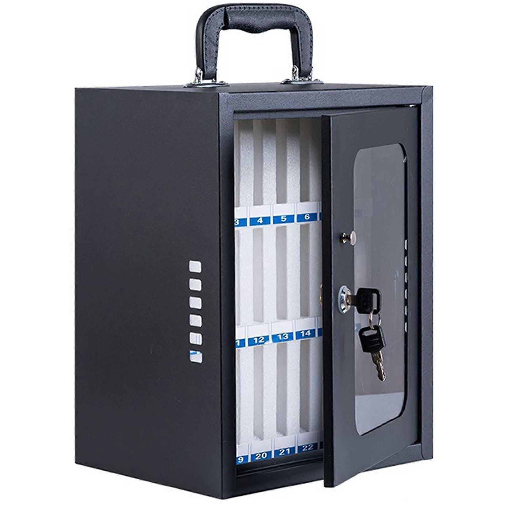 Cell Phone Locker for Schools with Secure Lock and 24 Numbered Slots, Classroom Phone Storage