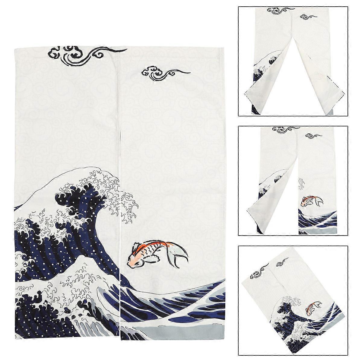 Door Curtain Creative Printing Pattern for Home Assorted Color