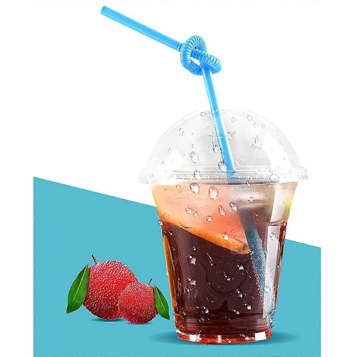 Transparent Juice with Dome Lid 20Pcs