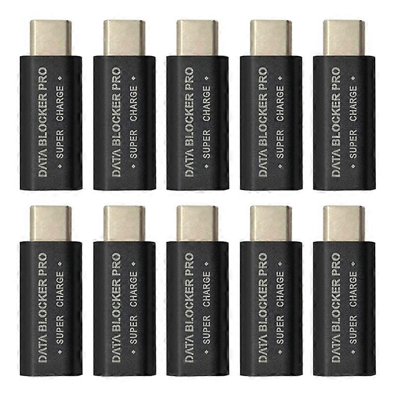 10Pcs USB Type-C Data Blocker Change Connector for Blocking Data Sync