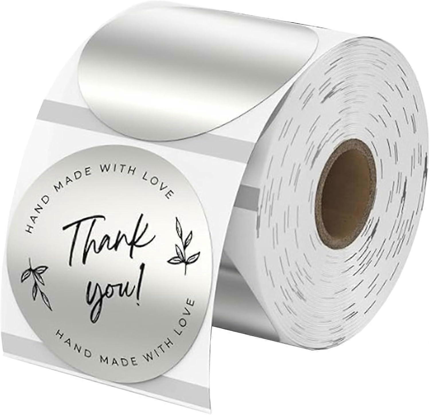 Thermal labels, round self-adhesive thermal labels