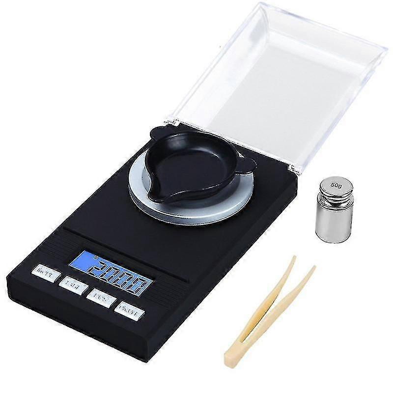 Precision Milligram Scale 50g x 0.001g - LED Display Multifunction Electronic Scale