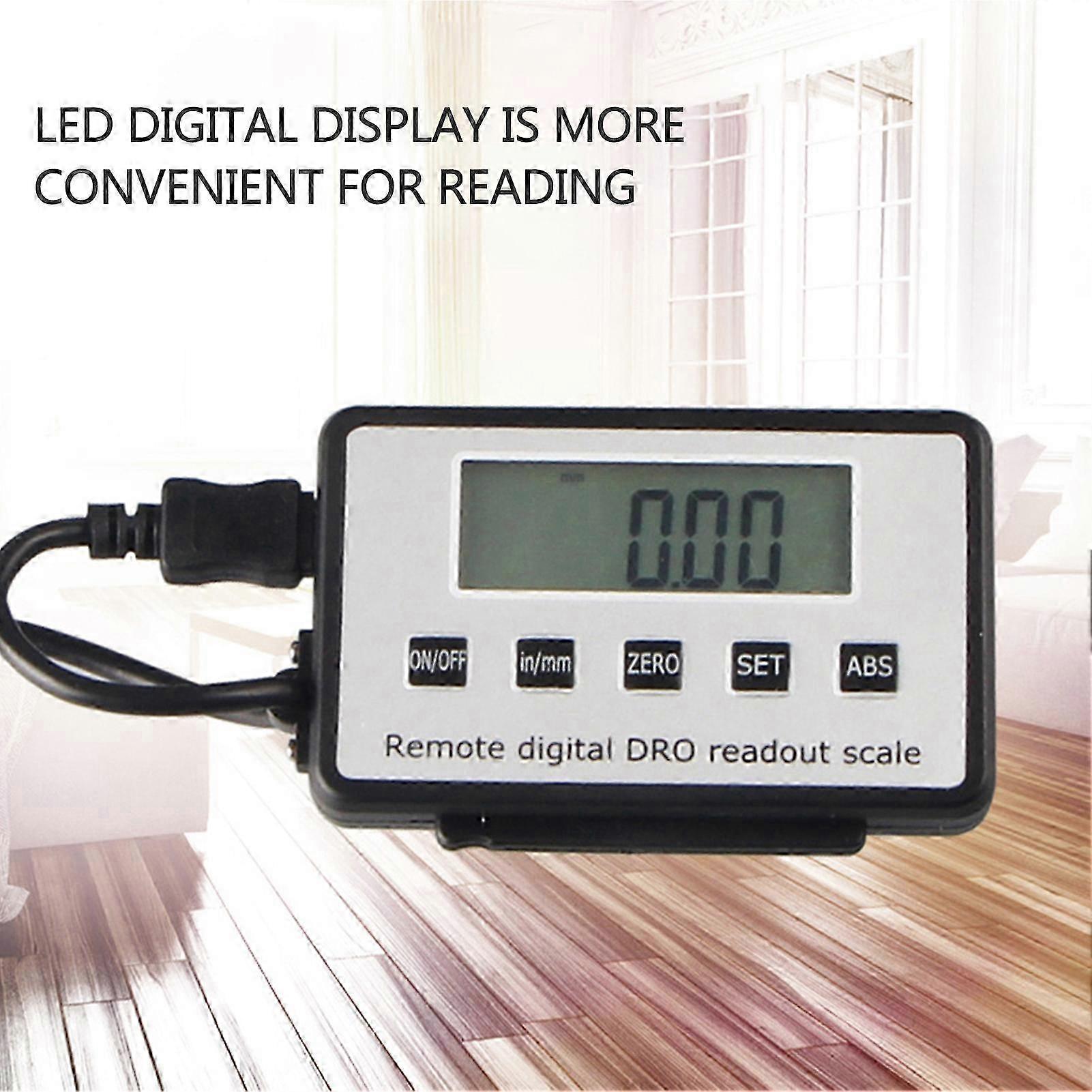 Digital Linear Scale with Remote Display, Multifunctional Digital Readout, External Linear Ruler