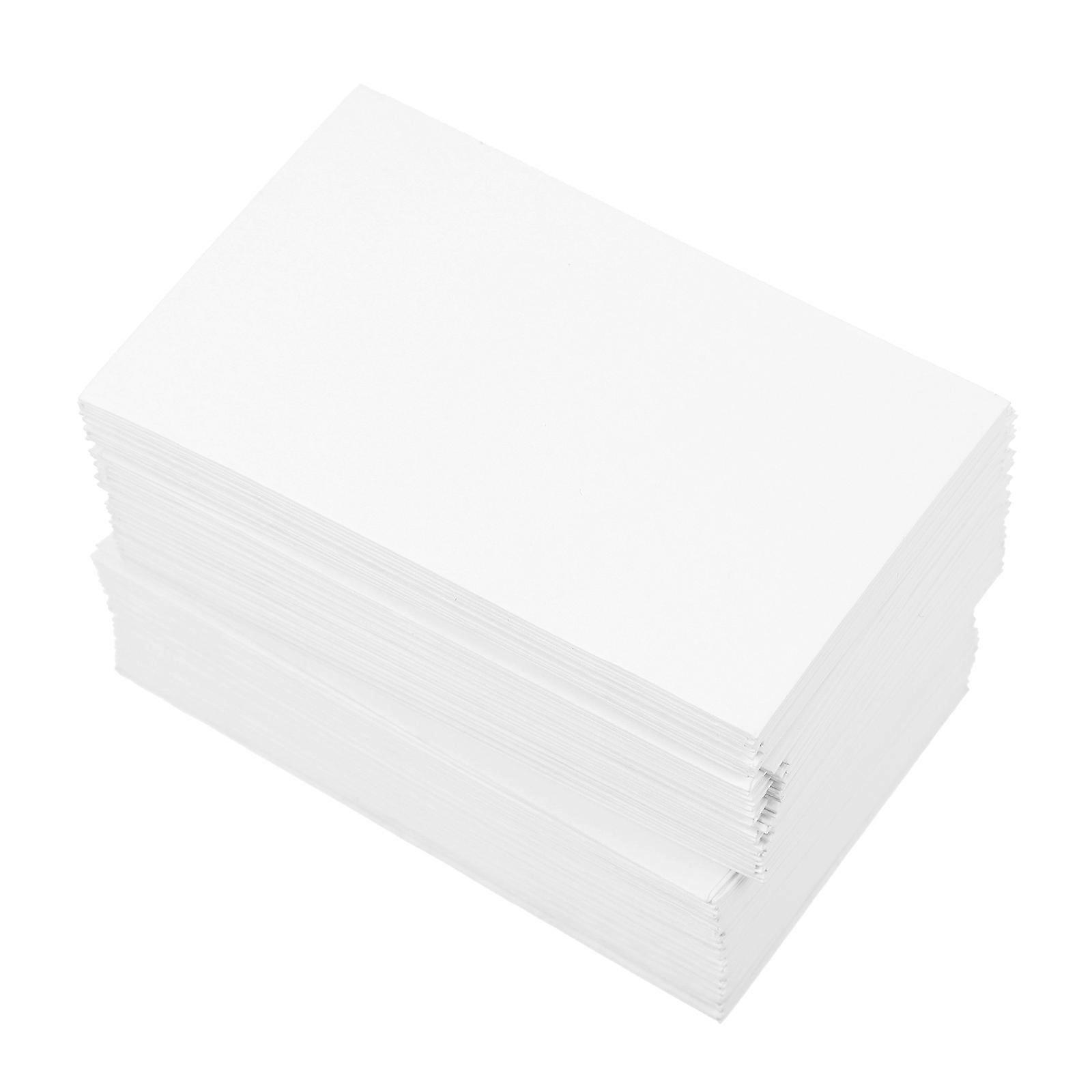 White Paper File Envelope Blank Card for Document Storage 100Pcs Pack