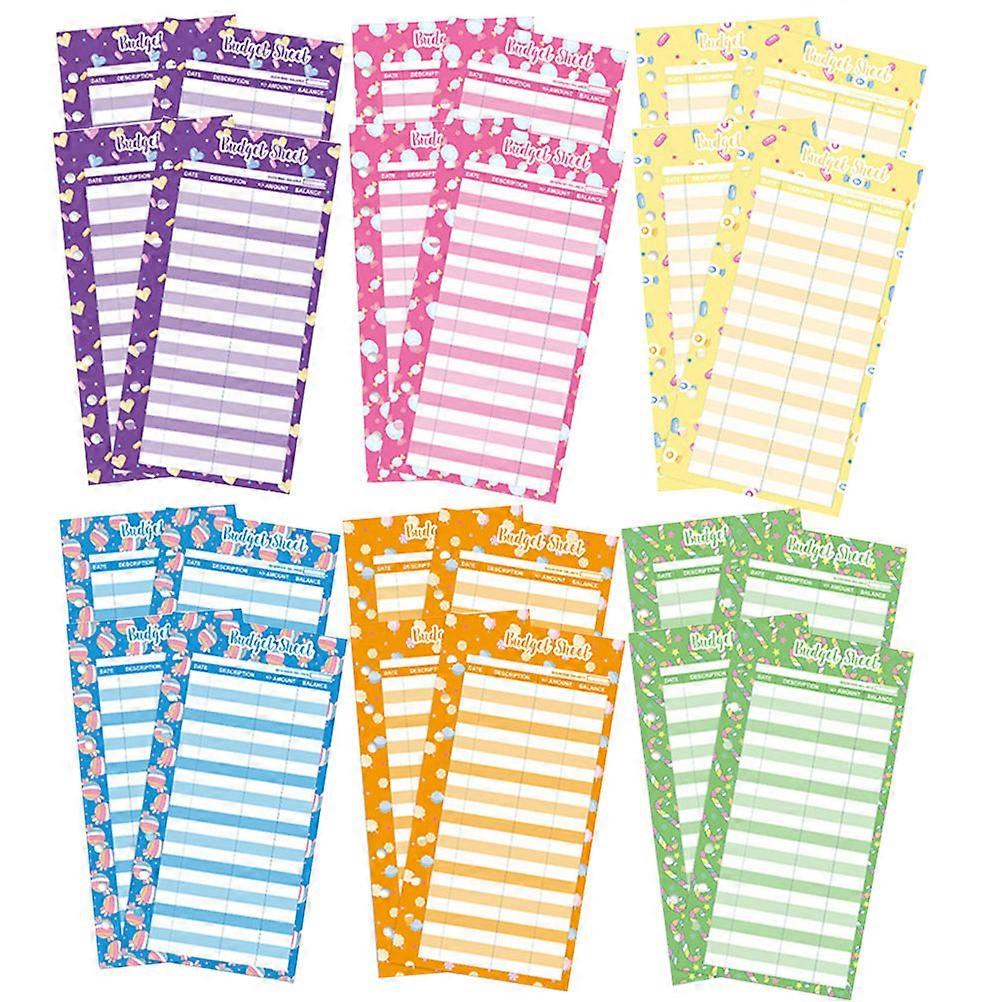 Portable Sugar Print Budget Binder Inserts for Expense Tracking 50 Sheets