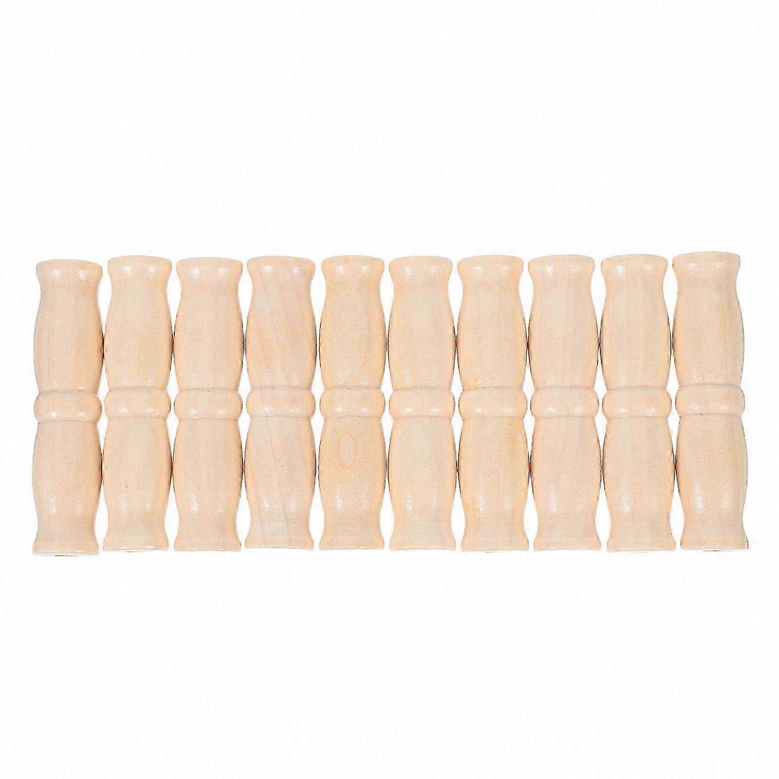 Beige Holzgriffe für Eimer, 30er-Set, robuste Tragegriffe für Eimer