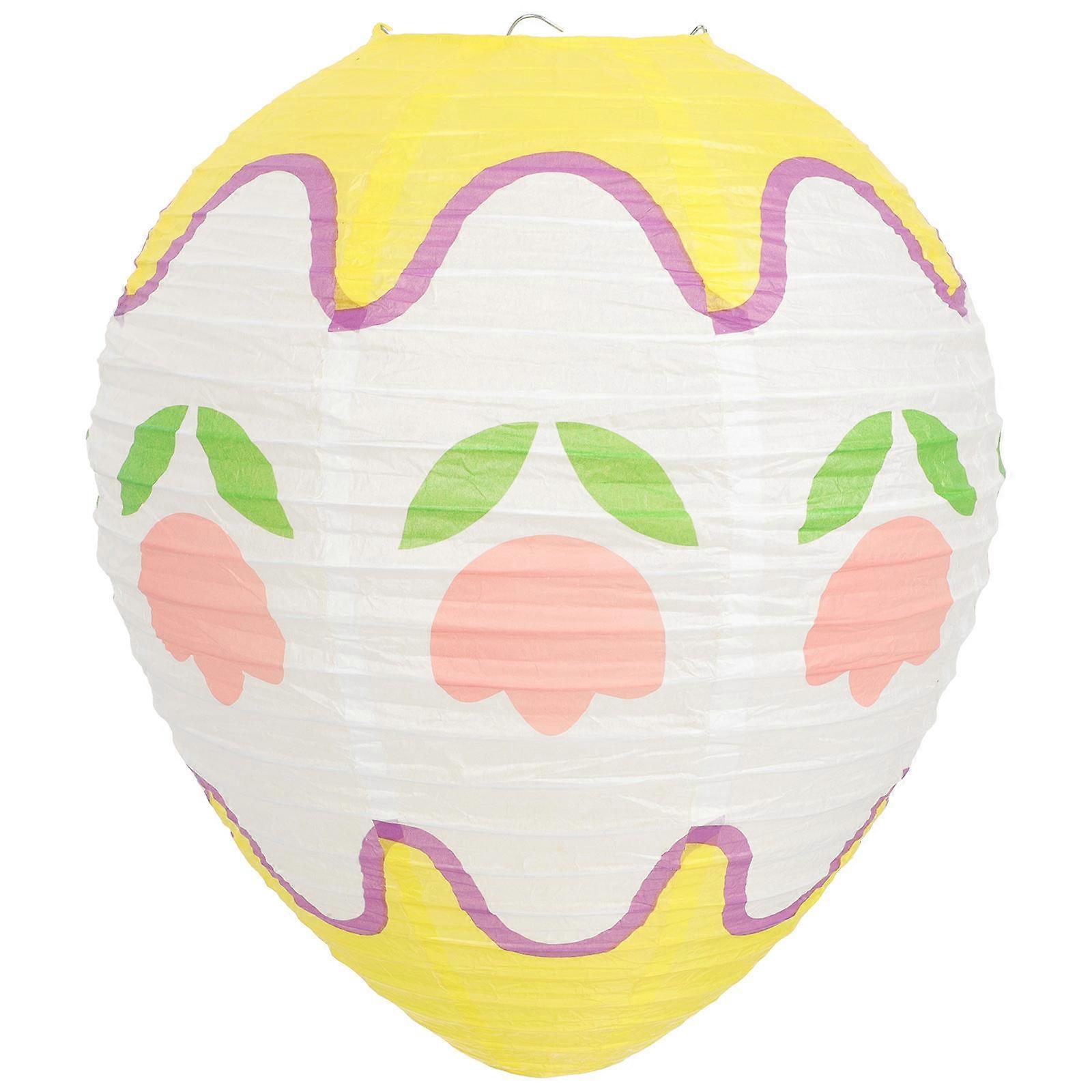 Creative Egg-Shaped Paper Lantern for Decoration Use Easter Egg Lantern Pendant