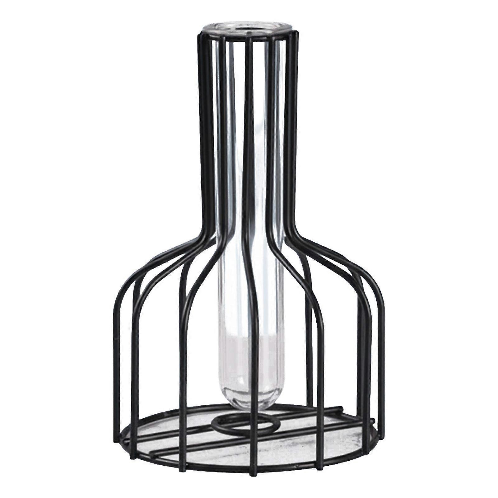 Rust Resistant Metal Base With Removable Glass Bottle