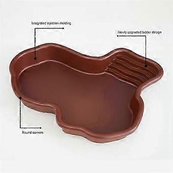 Piscina per rettili e anfibi con rampa, ciotola per l'acqua per tartarughe Hamste_tgz
