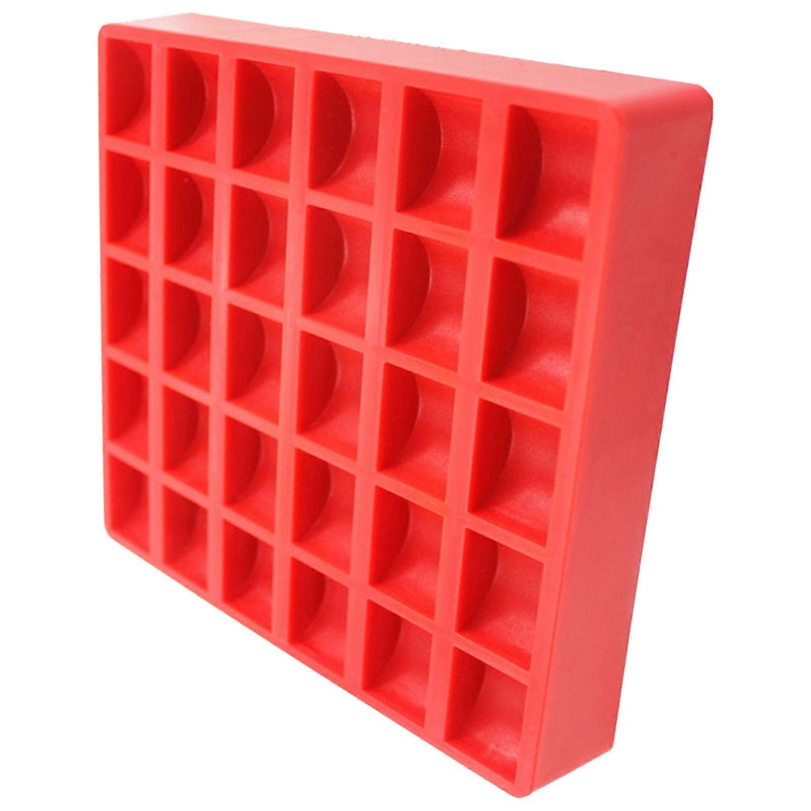 Münzbehälter aus Kunststoff, rot