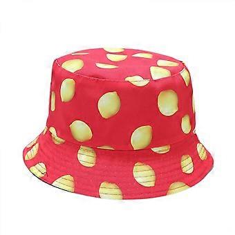 Unisex Print Double-Side-Wear Reversible Bucket Hat (HATM023)