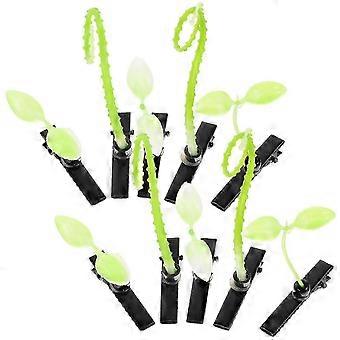 40pcs Bean Spout Hair Clips Curly Grass Clips Adorable Hair Ornaments Spout Barrettes