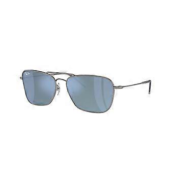 Ray-Ban RBR0102S Caravan Reverse 004/GA Full Rim Gunmetal Unisex Aviator Sunglasses UV3 Original