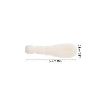 Lip Brush Replacement Head 50Pcs, Cosmetic Brush Refills for Makeup, Soft Flocked Cotton, Even Lip Gloss Distribution