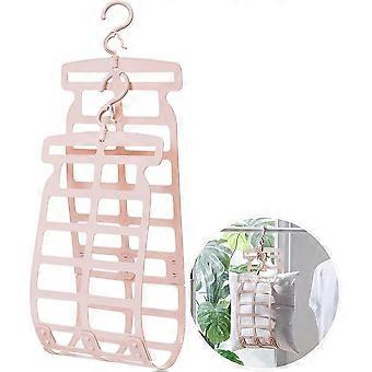 Adjustable Plastic Double Hook Drying Rack for Pillow and Plush Doll, Space Saving Clothes Drying Accessory