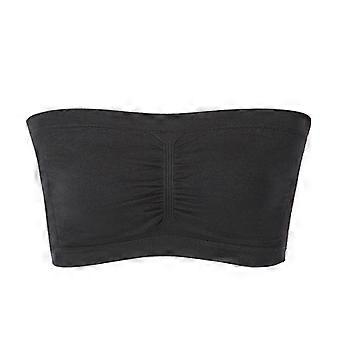 Ultimate Lifter Stretch Strapless Bra, Push Up Bra Strapless, Shape The Chest-2XL-Black